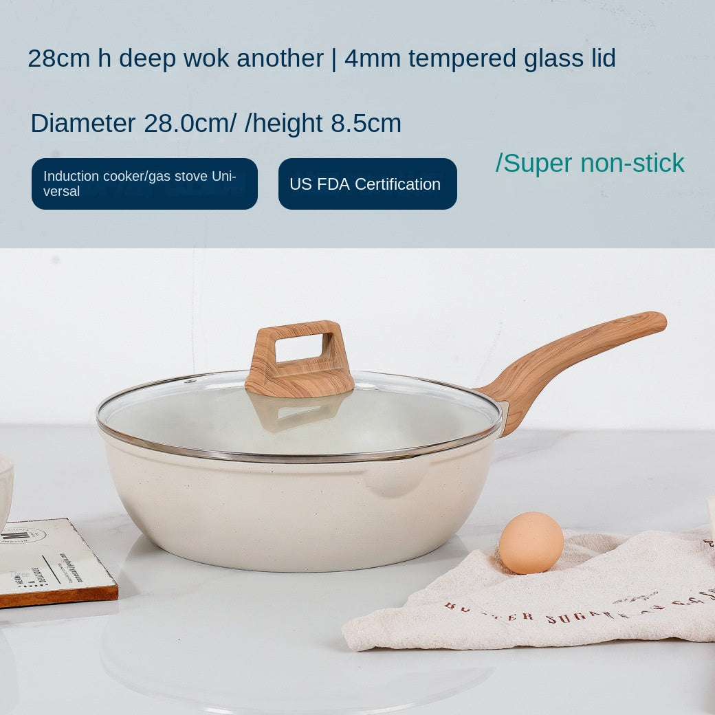 10-Piece Non-Stick Medical Stone Cookware Set – Marble Granite Coating Pots and Pans Including Soup Pot and Frying Pan