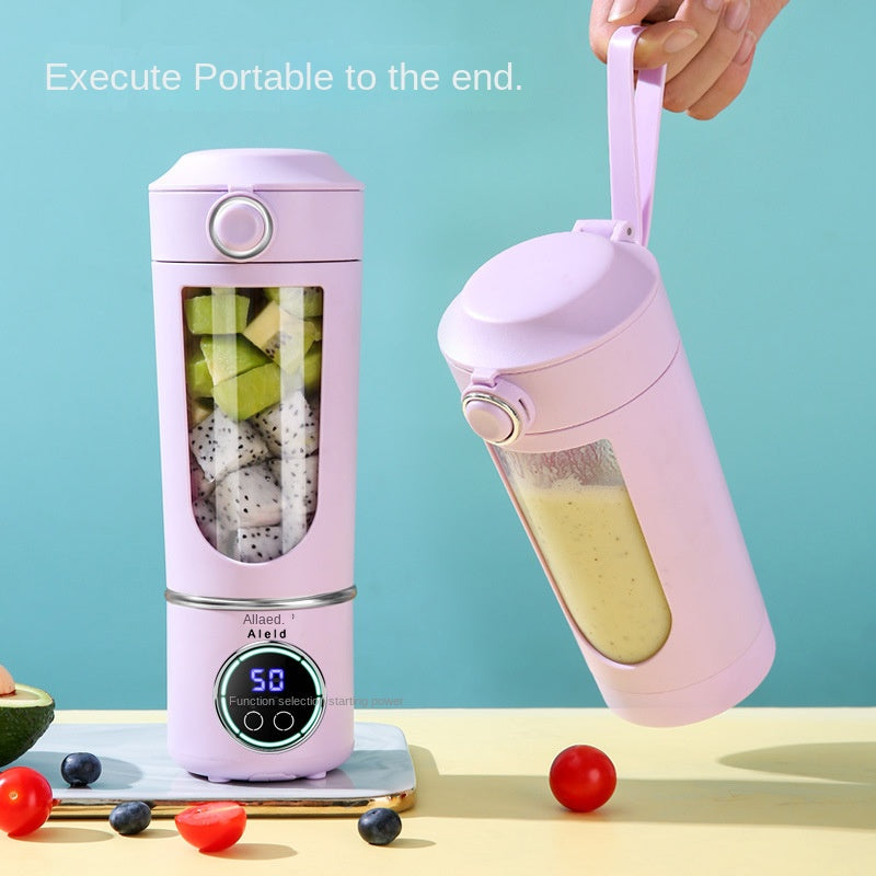High-End Portable Juicer Cup – USB Rechargeable Crushed Ice Juicer for Outdoor and Travel Use