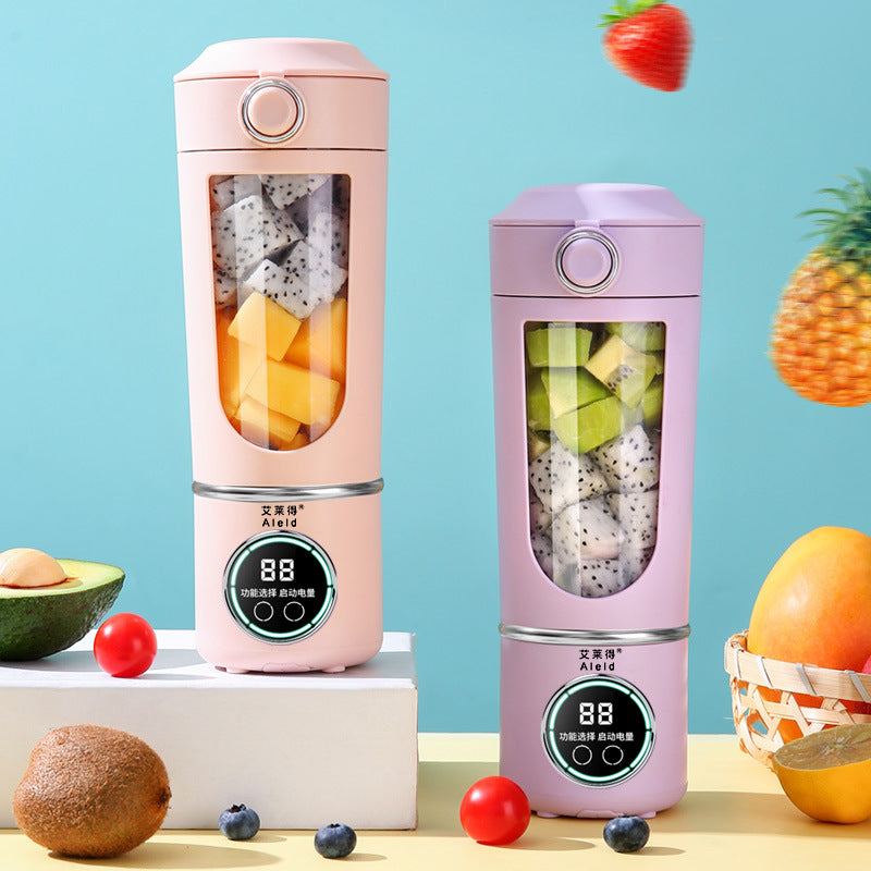 High-End Portable Juicer Cup – USB Rechargeable Crushed Ice Juicer for Outdoor and Travel Use