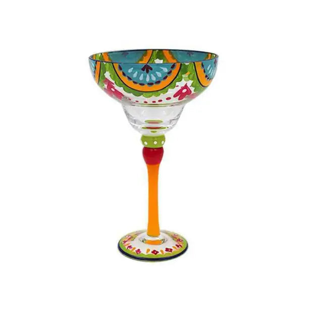 Colorful Wine Glasses Set – 4-Piece Cocktail and Champagne Goblets, Assorted Colors