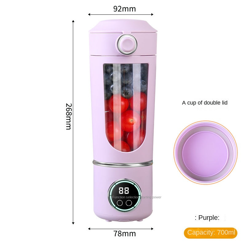 High-End Portable Juicer Cup – USB Rechargeable Crushed Ice Juicer for Outdoor and Travel Use