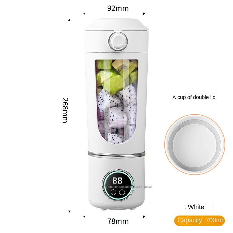 High-End Portable Juicer Cup – USB Rechargeable Crushed Ice Juicer for Outdoor and Travel Use