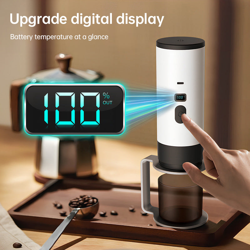 Portable 3-in-1 Wireless Espresso Maker – 7800mAh Battery, Compatible with Capsules and Ground Coffee