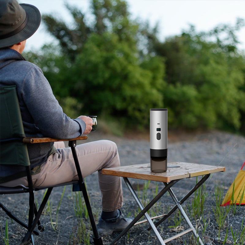 Portable 3-in-1 Wireless Espresso Maker – 7800mAh Battery, Compatible with Capsules and Ground Coffee