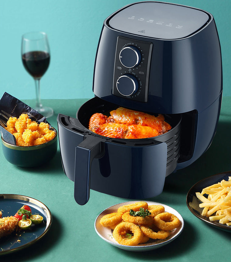 6L Visual Air Fryer with HD Window and 8-in-1 Functions, 1700W, Black