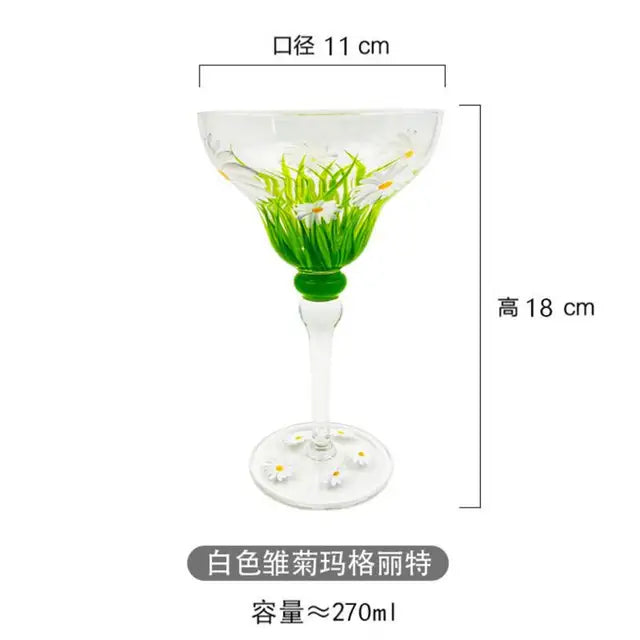 Colorful Wine Glasses Set – 4-Piece Cocktail and Champagne Goblets, Assorted Colors