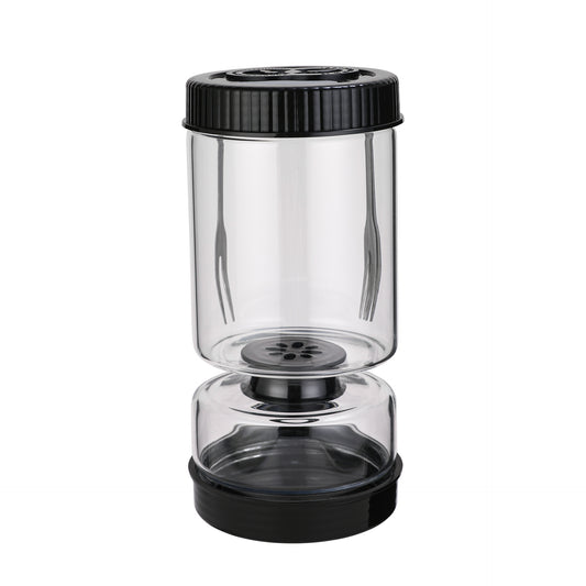 5th Gen Circular Pickle Jar – Dry and Wet Separation Design with Built-In Sand Timer, 1.5L Glass Fermentation Container
