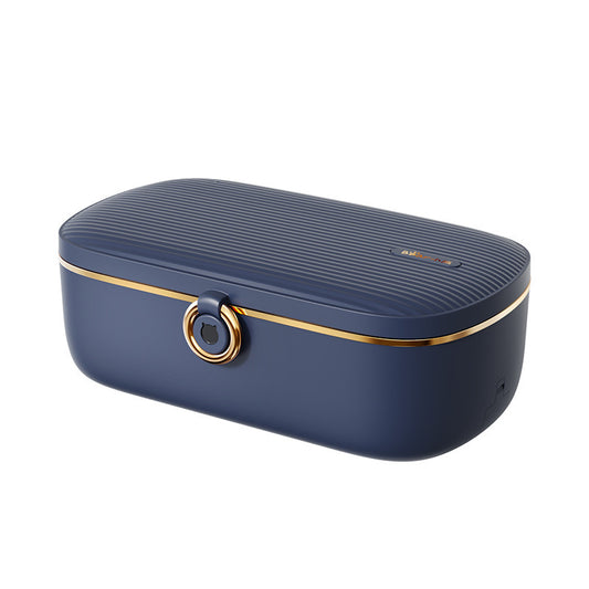 Portable Electric Lunch Box – Waterless Food Warmer with 3-Tier Stainless Steel Container, 700ml, 12V/24V/110V Plug-in